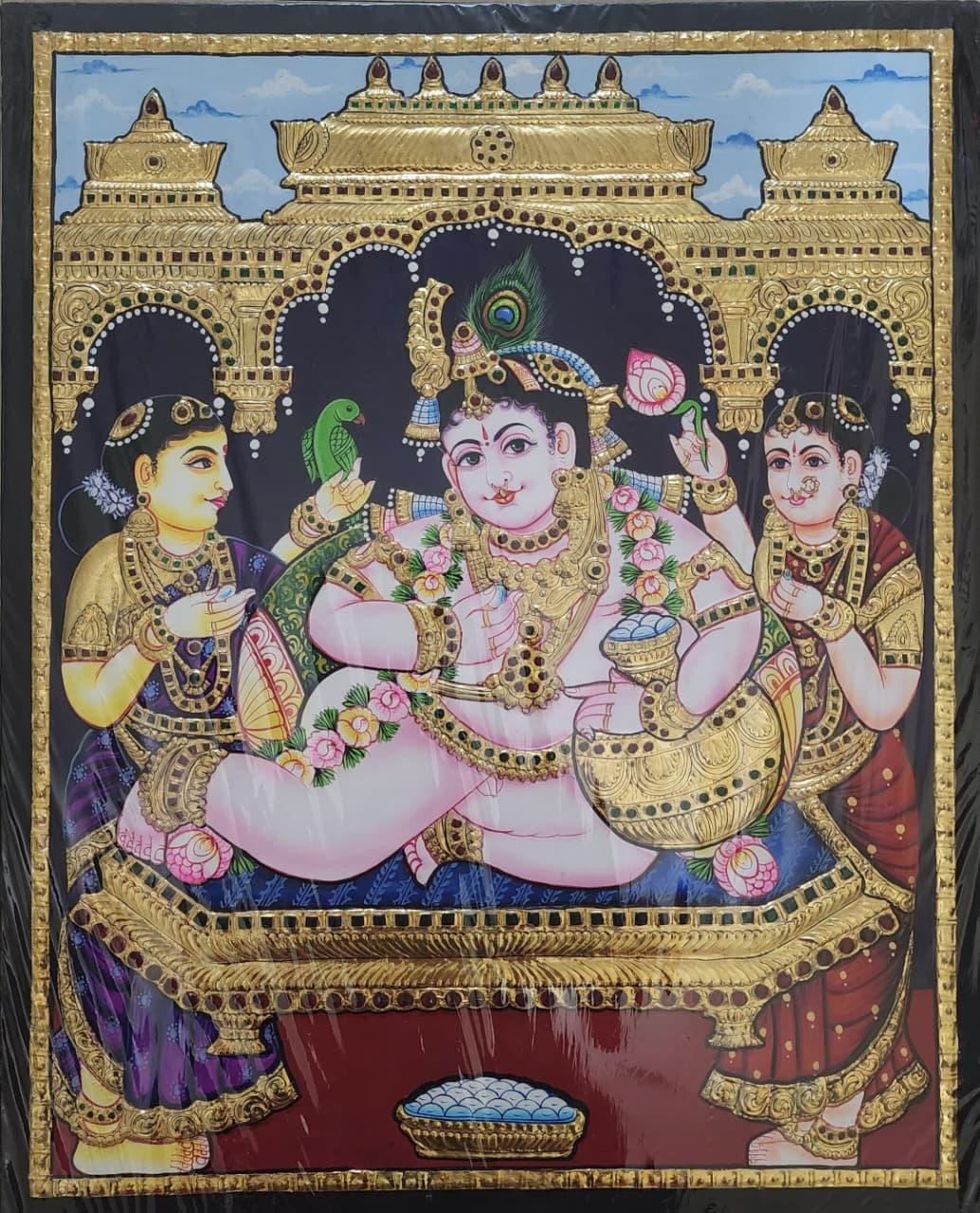 Bal Krishna Tanjore Painting